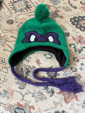Nickelodeon Teenage Mutant Ninja Turtles Donatello Knit Trapper Hat Kids